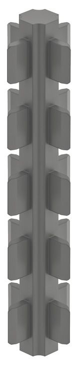 З'єднувач, сірий, висота: 90 мм,4 сторони