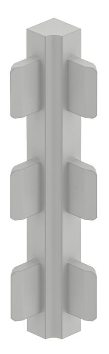 З'єднувач, білий, висота: 60 мм, 2 сторони