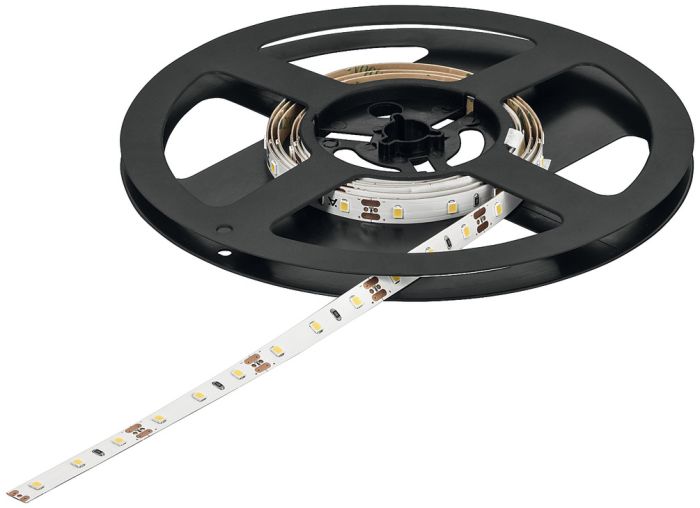 Світлодіодна стрічка, Hafele Loox5 Eco LED 2074 12 В 8 мм 2-контактна (монохромна)| 120 світлодіодів/м, 9,6 Вт/м, IP20, теплий білий 3000 K, 50 м, 833.74.116, 833.74.116