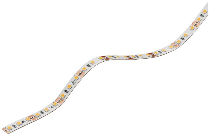 Світлодіодна стрічка, Hafele Loox5 Eco LED 2074 12 В 8 мм 2-контактна (монохромна)| 120 світлодіодів/м, 9,6 Вт/м, IP20, теплий білий 3000 K, 50 м, 833.74.116, 833.74.116