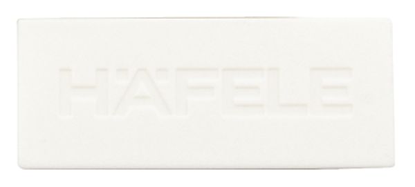 Заглушка, пластик, з логотипом Hafele, білий, 552.31.770 Заглушка, пластик, з логотипом Hafele, білий