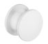 Натискна ручка-кнопка пластмаса біла