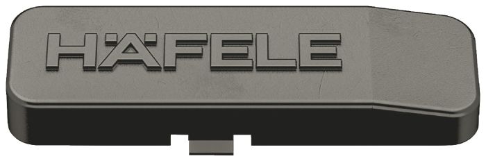 Заглушка для Hafele Metalla 110 A/SM та 310 A/SM| для повного накладного монтажу, чорний, (311.91.660), 311.91.660
