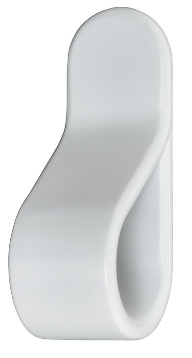 Ручка-кнопка, цамак,матовий білий колір, RAL 9003, довжина: 22 мм, ширина: 63 мм, висота: 29 мм, 132.16.300, 132.16.300