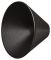 Ручка-кнопка, цамак,матовий, чорний колір, RAL 9004, висота: 22 мм, діаметр ручки: 29 мм, 132.16.434, 132.16.434