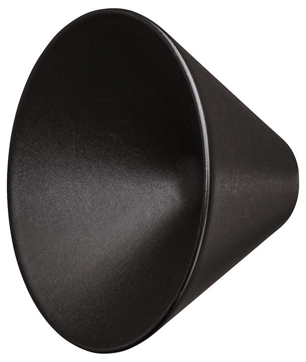 Ручка-кнопка, цамак,матовий, чорний колір, RAL 9004, висота: 22 мм, діаметр ручки: 29 мм, 132.16.434, 132.16.434