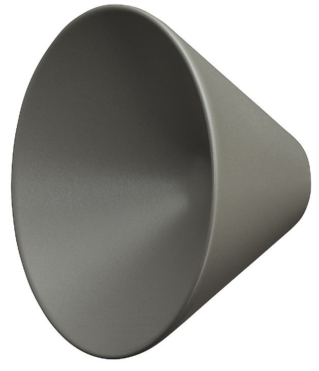 Ручка-кнопка, цамак,матовий, сірий колір, RAL 7003, висота: 22 мм, діаметр ручки: 29 мм, 132.16.435, 132.16.435