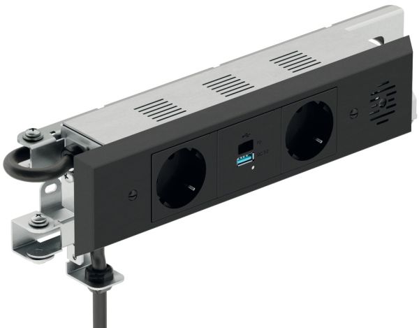 Розет. для ящик. + USB A>C чорний, 822.53.207 Розет. для ящик. + USB A>C чорний