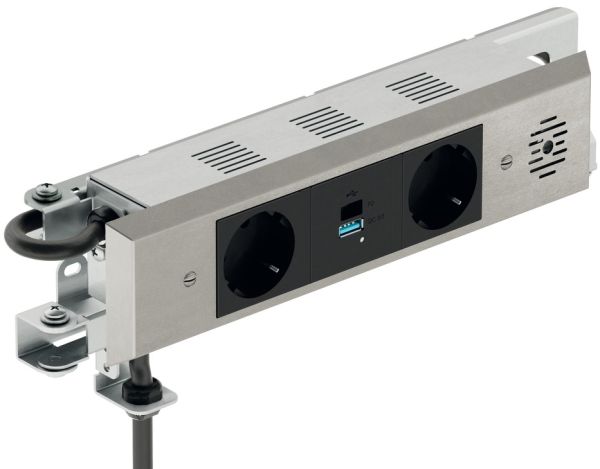 Розет. для ящик. + USB A>C нерж.ст., 822.53.293 Розет. для ящик. + USB A>C нерж.ст.