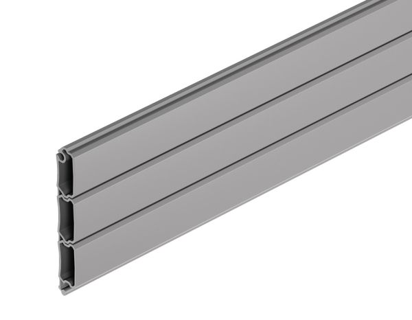 Ролети пластикові, Блок 3 ламелі, довжина: 2300, сірий