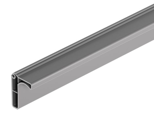 Профіль ручки для пластикових ролет, Довжина: 2300 мм, пластик, сірий