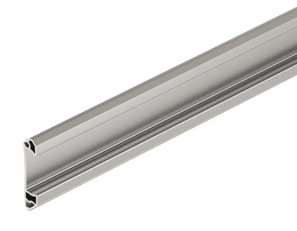 з'єднувальний  профіль ручки, Для пластикових ролет, Довжина: 2300 мм, пластик, сріблястий колір