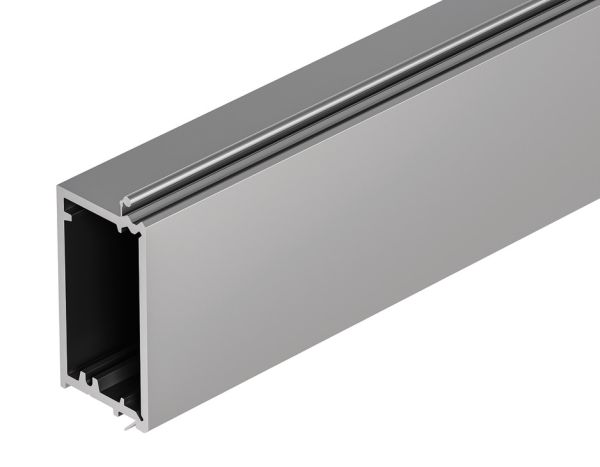 <p>Замкова планка, для пластикових ролет, Довжина: 2300 мм, пластик, сріблястий колір</p>