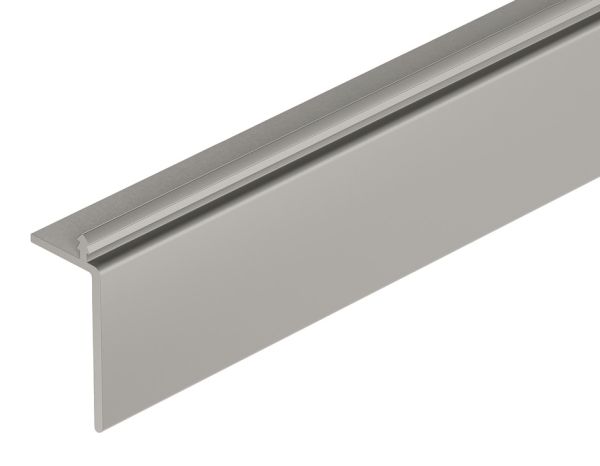 Передня панель, для пластикових ролет, Довжина 2300 мм, пластик, сірий