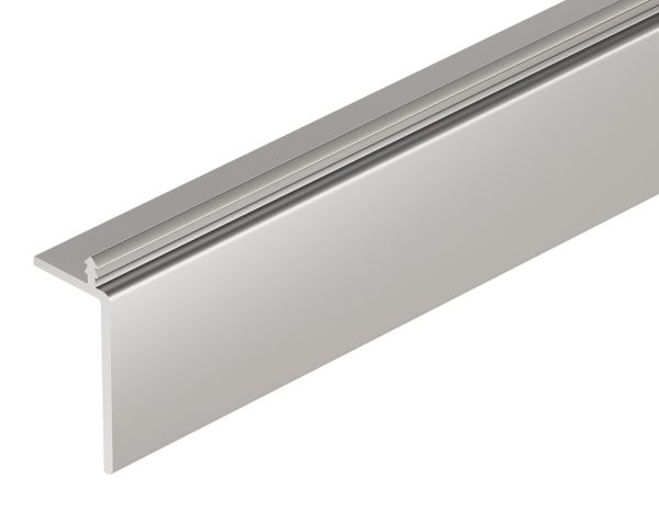 Передня панель, для пластикових ролет, Довжина 2300 мм, пластик, сріблястий колір