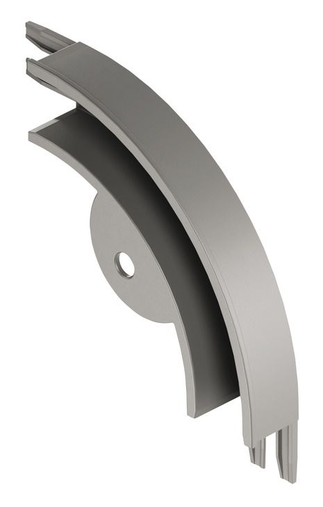 Вигин 90 гр., Для пластикових тамбурних дверей