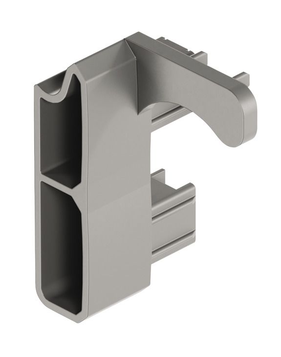 <p>Профіль ручки направляючий, для пластикових ролет, Пластик, сірий, правий</p>