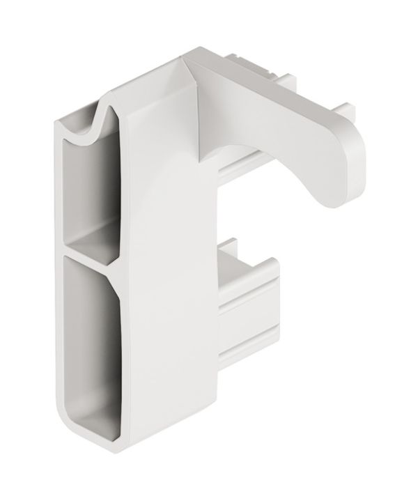 <p>Профіль ручки направляючий, для пластикових ролет, Пластик, білий, правий</p>