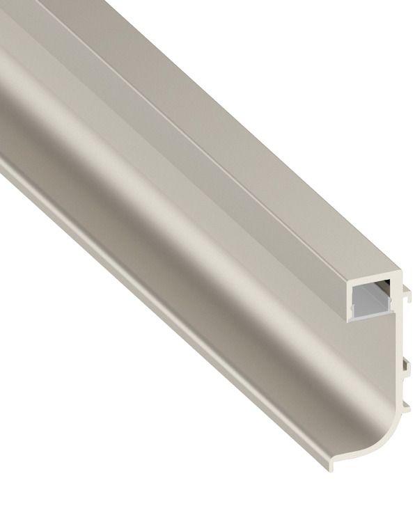 Ручка, L-подібний профіль з інтегрованим світлодіодним профілем нержавіюча сталь анодована E6/C31, довжина: 2500 мм, 126.00.002, 126.00.002