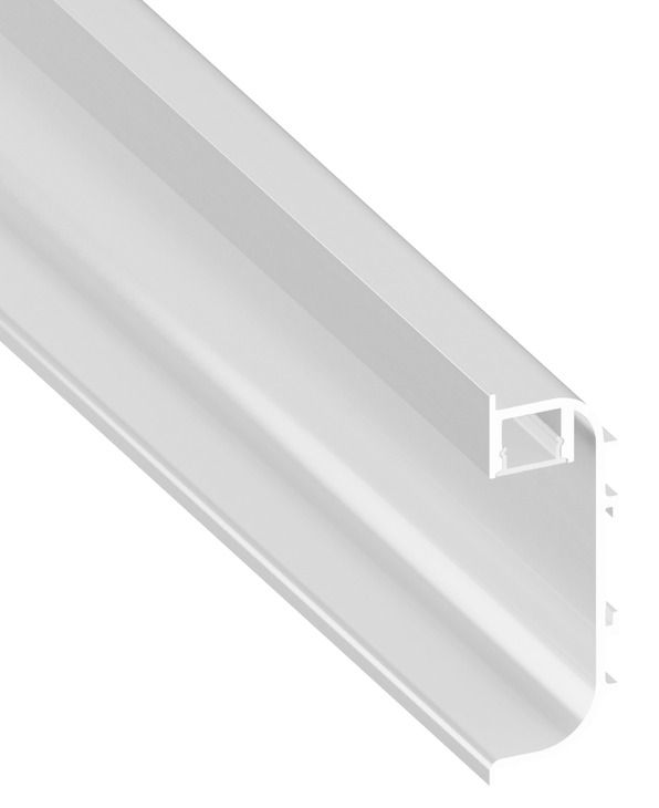 Ручка профіль C-подібна з інтегрованим світлодіодним профілем яскраво-білий колір, RAL 9016, порошкове покриття, довжина: 2500 мм,126.00.012, 126.00.012