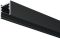 Алюмінієвий профіль, Hafele Lighting OneCable, для плоского кабелю| для плоского дроту, 2500 мм, алюміній, попередньо просвердлений, чорний, 833.68.303, 833.68.303