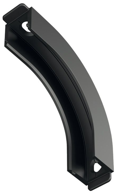 Кутовий з'єднувач, Hafele Lighting OneCable| для профільного з'єднання між двома рівнями кімнати, 90гр., алюміній, чорний, 833.68.307, 833.68.307