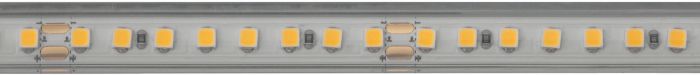 Світлодіодна стрічка в силіконовому корпусі, Hafele Loox5 LED 3146 24 В 8 мм 2-контактна (монохромна), для паза 10 x 4,8 мм, 160 світлодіодів/м, 6 Вт/м, IP45, теплий білий колір 3000 K, 5 м , 833.76.236, 833.76.236