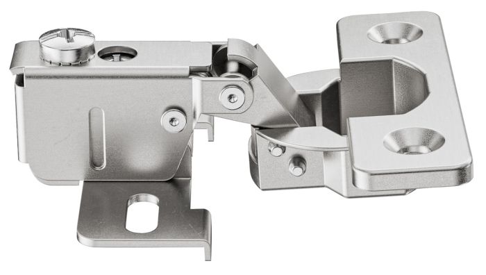 Петля з коротким плечем, Hafele Metalla 130 Mini SA, для безпосереднього вкручування в легкі матеріали товщиною дверей від 12 мм, кут відкриття 95гр. , 343.80.709, 343.80.709