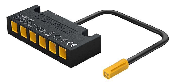 6-позиційний розподільник, Hafele Loox5, багатокольоровий білий, 833.95.942, 833.95.942