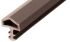 <p>Ущільнювач для дверей PVC темно-коричневий 10 мм 50 м</p>