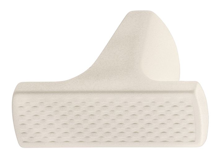 Hafele Deco H2560, цамак,матовий текстурований, лакований, перлинно-білий, RAL 1013, довжина: 41 мм, ширина: 15 мм, висота: 26 мм, 106.71.324, 106.71.324