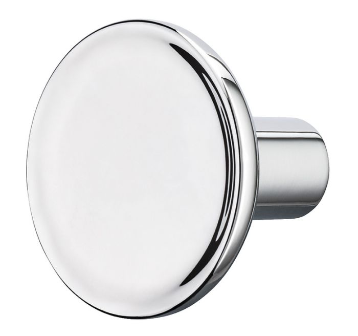 Ручка кнопка Hafele Deco, H2580 колір хром полірованний, висота: 28 мм, діаметр ручки: 35 мм, 106.71.423