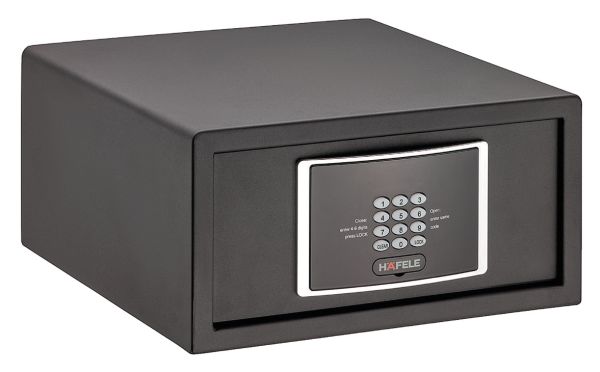 <p>Готельний сейф, чорний DS 200x405x410мм</p>