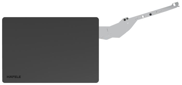 Підіймач Free Slim flap 1.10 push to open без ручки/чорний/накладний монтаж 8 мм./монтаж фасаду під розпірну муфту, 372.92.305, 372.92.305