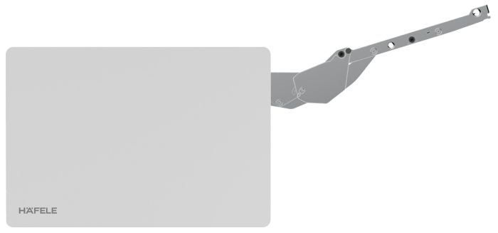 Підіймач Free Slim flap 1.10 push to open без ручки/білий/накладний монтаж 8 мм./монтаж фасаду під розпірну муфту, 372.92.705, 372.92.705