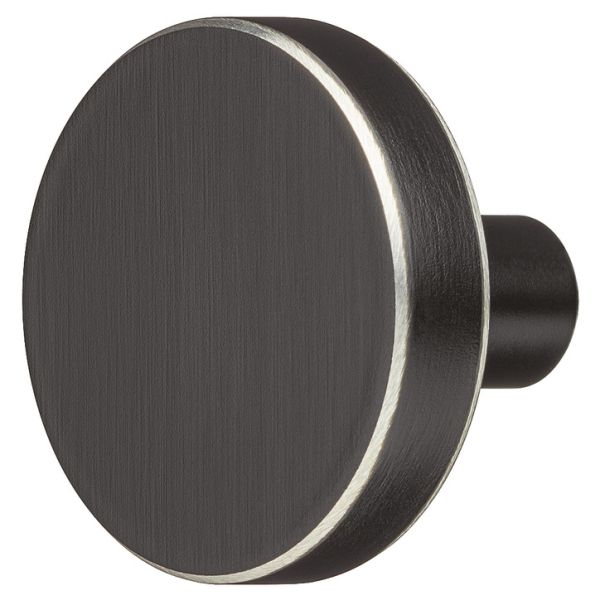 <p>Ручка-кнопка,нержавіюча сталь, матова, вигляд вживаного матеріалу, лакована, чорна, висота: 25 мм, діаметр ручки: 32 мм, 100.00.204</p>