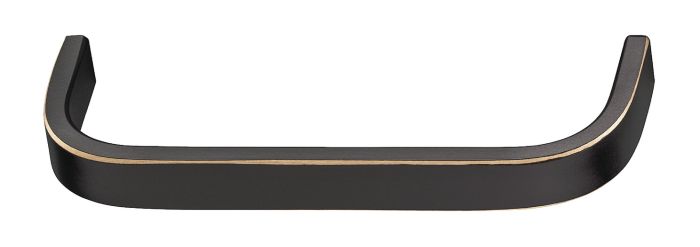 Ручка-дужка, нержавіюча сталь/латунь, відстань між отворами: 160 мм, довжина: 166 мм, 100.00.206, 100.00.206