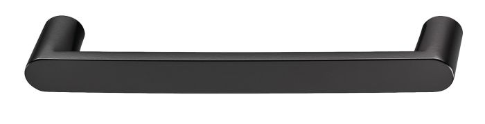 Меблева ручка, дугоподібна ручка з литого цинку, чорний, RAL 9005, порошкове покриття, матовий, 110.29.001, 110.29.001