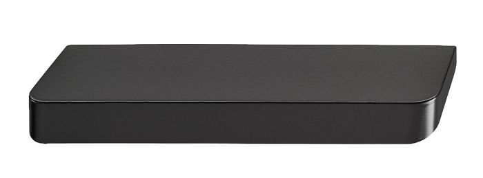 Ручка-планка, цамак,чорний колір, RAL 9005, порошкове покриття, матове, розмір A: 86 мм, розмір B: 22 мм, розмір C: 64 мм, 111.44.100, 111.44.100