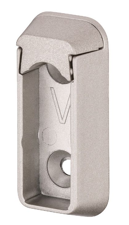 Опора гардеробної рейки, для гардеробної рейки Elite, колір нержавіючої сталі, матовий, 801.93.905, 801.93.905