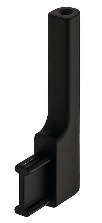 Опора гардеробної рейки, для гардеробної рейки Elite, чорний, матовий, 801.93.900, 801.93.900