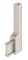 Опора гардеробної рейки, для гардеробної рейки Elite, колір нержавіючої сталі, матовий, 801.93.902, 801.93.902