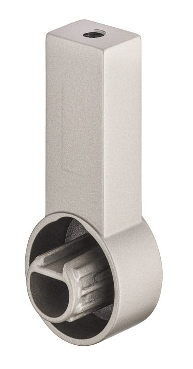 Опора для гардеробної штанги, для гардеробної штанги Mira, колір нержавіючої сталі, матовий, 801.93.922, 801.93.922