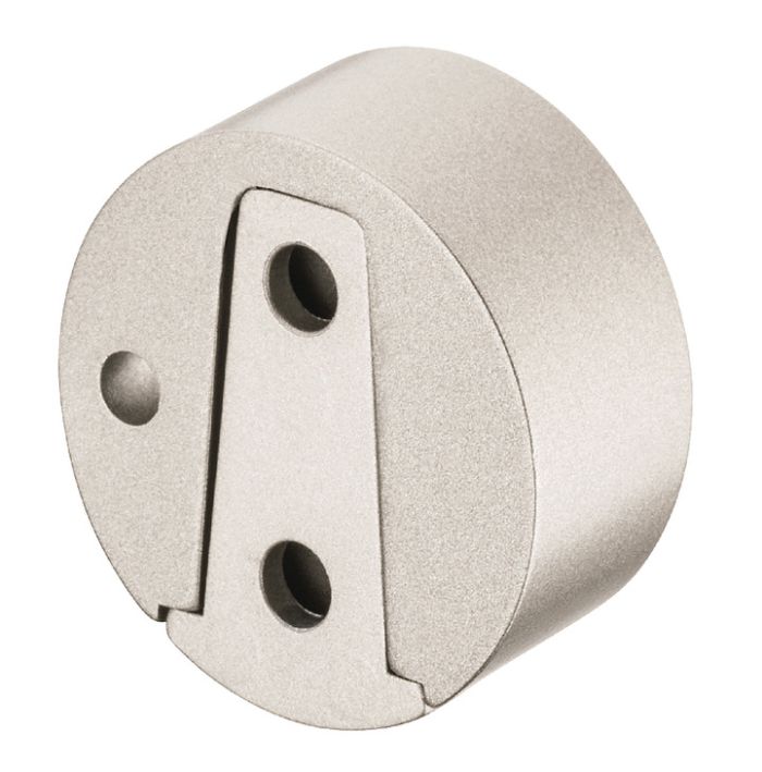 Опора для гардеробної штанги, для гардеробної штанги Mira, колір нержавіючої сталі, матовий, 801.93.925, 801.93.925