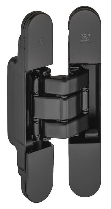 Прихована петля  Startec H12 L Plus, прихована, для міжкімнатних дверей без фальца вагою до 120 кг, з магнітними заглушками 3D-регульований, розмір 160 мм, матове нікельоване покриття, 927.91.291