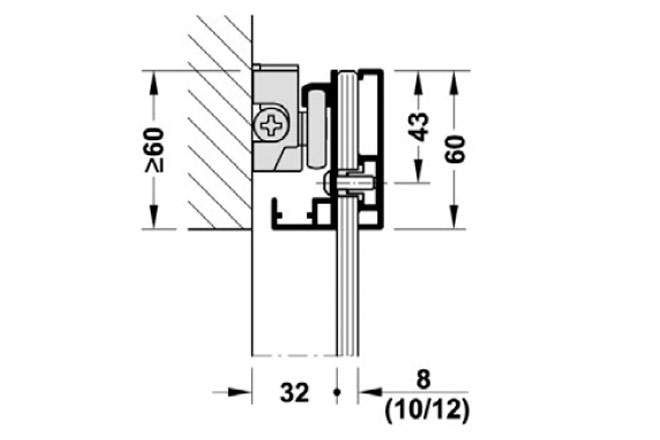 Ролик до системи Slido D-Line 43  80-M|  (940.59.00X)  8302420090, 940.59.00X