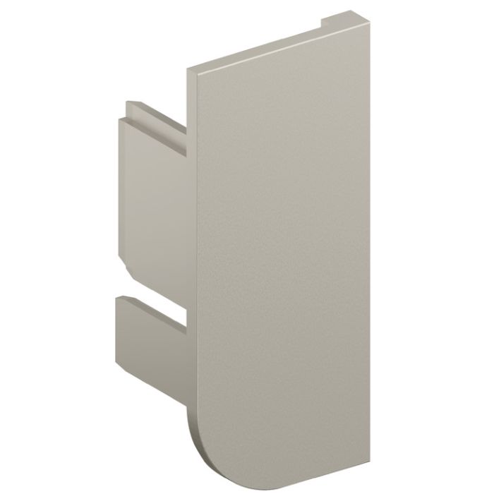 Торцева кришка, ABS пластик| L-подібний врізний профіль зі світлодіодом, кріплення: права 126.00.643, 126.00.643